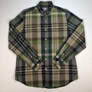 Steven Alan Shirt Men's M Multicolor Plaid Cotton Pocket Button Down Made in USA